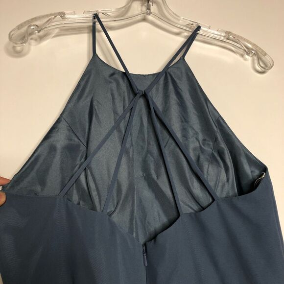 Jenny Yoo Blue Bell Kara Chiffon Gown EUC 8 - Picture 4 of 12